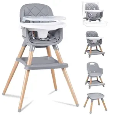 Babyliebe 8-in-1 Convertible Wooden High Chair for Babies & Toddlers