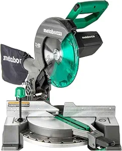 Metabo HPT 10-Inch Single Bevel Compound Miter Saw - 15-Amp Precision Power Saw