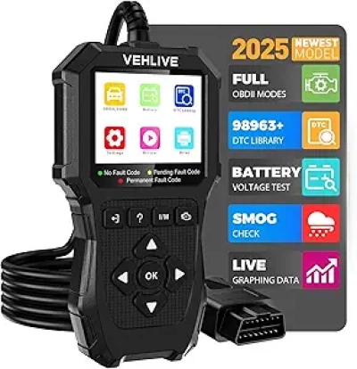 VEHLIVE V880 OBD2 Scanner - Professional Car Diagnostic Tool with Battery Tester & Check Engine Light Reader