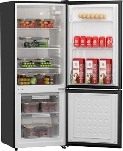 Upstreman 7.1 Cu.Ft Bottom Freezer Refrigerator - Energy Efficient Apartment Fridge