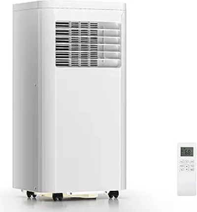 ZAFRO 10000 BTU Portable Air Conditioner - 3-in-1 AC Unit with Remote Control & Timer