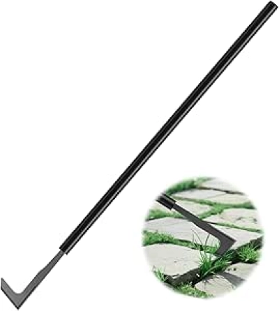 17.7''-49.2'' Adjustable Crack Weeder Tool - Long Handle Weed Puller for Sidewalks & Driveways