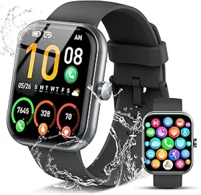 2025 Smart Watch for Men & Women - 1.96" HD Fitness Tracker with Call Answer, 110+ Sports Modes