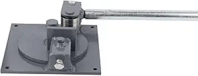 Manual Rebar Bender Tool - Heavy-Duty Steel, 25" Handle, Up to 0.6" Capacity