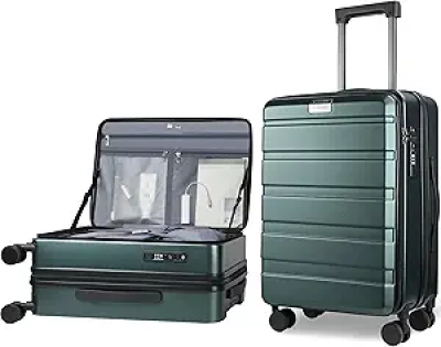 KROSER 20-Inch Carry On Luggage with TSA Lock, Spinner Wheels & USB Port
