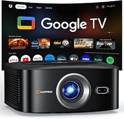 1500 ANSI 4K Smart Projector with Google TV - Auto Focus Home Theater Projector