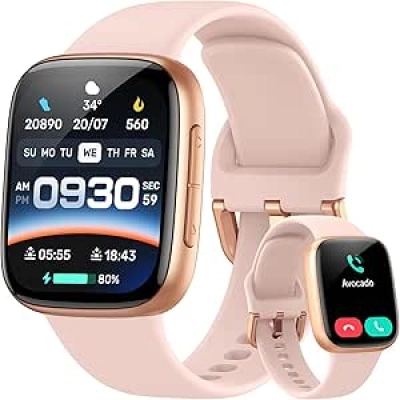 Gydom Smart Watch 1.85" AMOLED - Fitness Tracker for iPhone & Android with Heart Rate Monitor