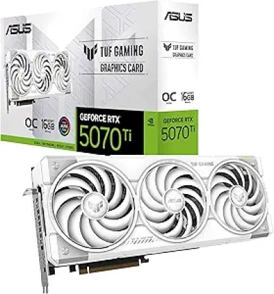 ASUS TUF Gaming RTX 5070 Ti 16GB White OC - Professional Grade GPU