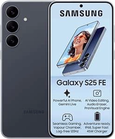 Samsung Galaxy S25 FE 256GB Unlocked Android Smartphone - AI Camera, 6.7" Display, 4900mAh Battery