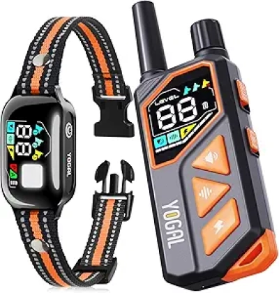 2-in-1 Dog Shock Collar with Remote - 3300FT Range, Waterproof E-Collar for Small to Large Dogs