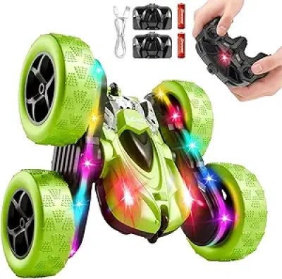 360° Flip RC Stunt Car 4WD | 50-Min Battery, LED Light Show, Double-Sided Racing Toy