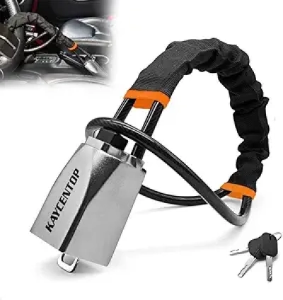 KAYCENTOP Car Steering Wheel Lock - Anti-Theft Device with Aluminum Alloy Housing