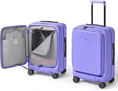 NINETYGO 22x14x9 Carry On Luggage - TSA Approved Hard Shell Suitcase with Top Opening