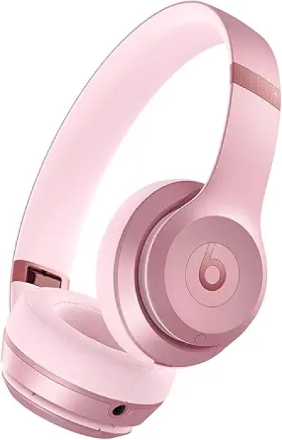 Beats Solo 4 Wireless Headphones - 50 Hour Battery, Spatial Audio, Metallic Pink