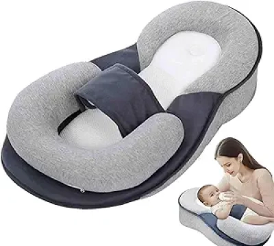 Ergonomic Infant Lounger Cushion for Reflux, Feeding & Tummy Time