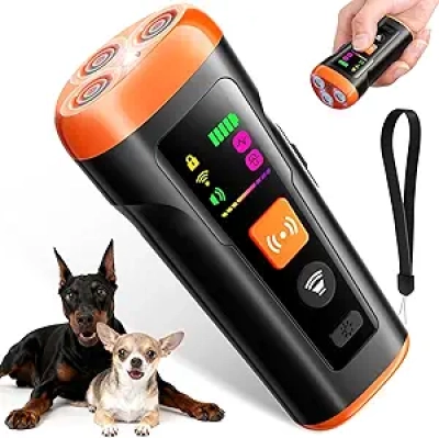 3X Ultrasonic Dog Bark Deterrent - 50FT Anti Barking Device for Dogs