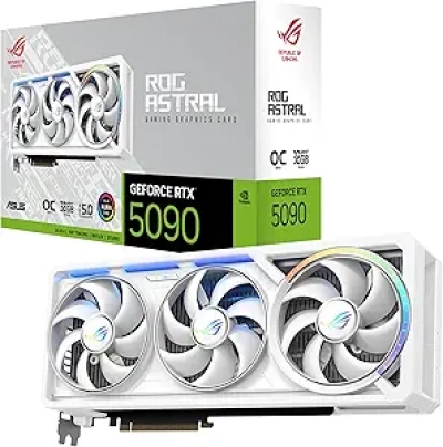 ASUS ROG Astral RTX 5090 White OC 32GB GDDR7 Gaming GPU - PCIe 5.0