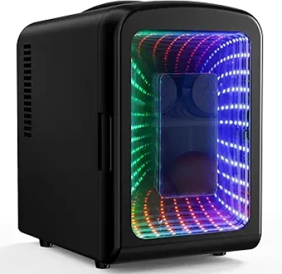 Antarctic Star Mini Fridge 4L - Portable Cooler with Gaming Light for Bedroom, Car & Office