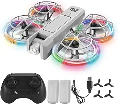Best Mini Drone for Kids with 20 LED Light Modes & Propeller Guard