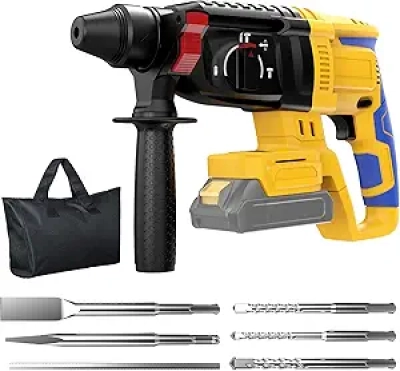 SDS Cordless Rotary Hammer Drill 20V Brushless Motor - DeWalt Compatible