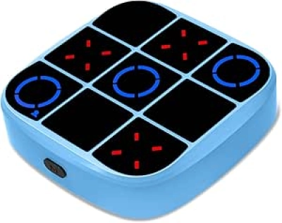 Tic-Tac-Toe Bolt 4-in-1 Handheld Puzzle Game Console | Electronic Brain Games for Kids & Adults