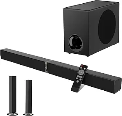 MZEIBO 120W Soundbar with Subwoofer - Bluetooth 5.3 Home Theater System