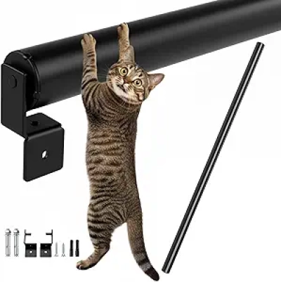 Cat Anti-Escape Fence Roller Extender - 3.84ft Height Extension with Spinning Barrier
