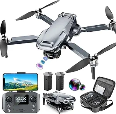 GPS Drone with 4K Camera & 46 Min Flight Time | Foldable RC Quadcopter for Adults