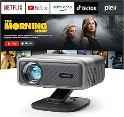 4K Smart Projector 2200 ANSI WiFi 6 & Bluetooth - Auto Focus Outdoor Movie Theater