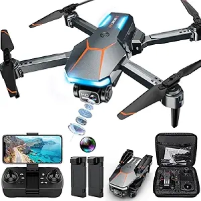 1080P FPV Foldable Drone with Camera & 2 Batteries - RAGPIP X66