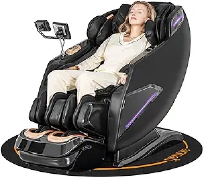 4D Zero Gravity Massage Chair with SL-Track, AI Voice Control & Full Body Shiatsu Recliner
