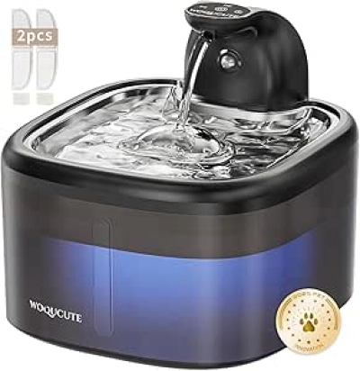 Cordless Cat Water Fountain 3.5L Stainless Steel - Battery Operated & Ultra Quiet