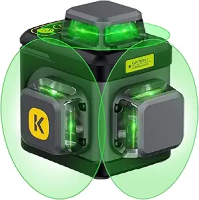 Fanttik D12 Ace 360° Laser Level | 3D Green Cross Self-Leveling for Construction
