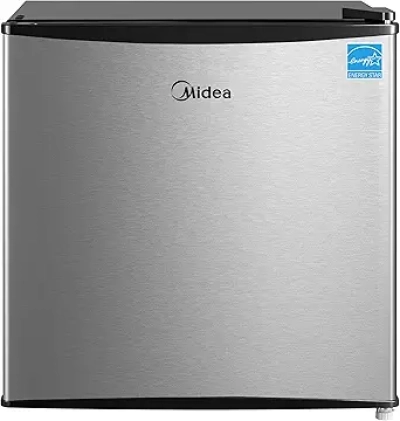 Midea 1.7 Cu Ft Mini Fridge - Compact ENERGY STAR Refrigerator with Reversible Door