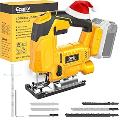 Ecarke Cordless Jig Saw for DeWalt 20V Max - Variable Speed & Precision Cutting