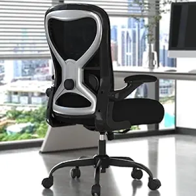 Ergonomic Office Chair with Lumbar Support & Extra-Thick Seat Cushion - Computer Task Chair
