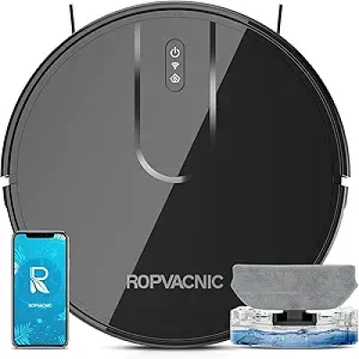 ROPVACNIC Robot Vacuum and Mop Combo - 4000Pa Suction, Smart App & Voice Control
