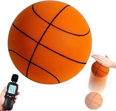 Silent Basketball Size 7 | Quiet Foam Indoor Training Ball with Enhanced Bounce