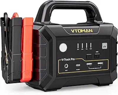 VTOMAN V-Truck Pro 8000A Jump Starter - 65W Fast Charge, 41600mAh Portable Power Bank