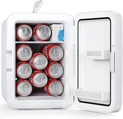 Antarctic Star 10L Portable Mini Fridge - AC/DC Cooler for Bedroom, Office & Dorm