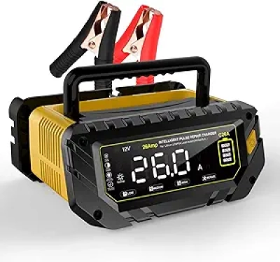 Haisito 26A Smart Battery Charger - 6V/12V/24V Auto Maintainer for Lead-Acid & Lithium