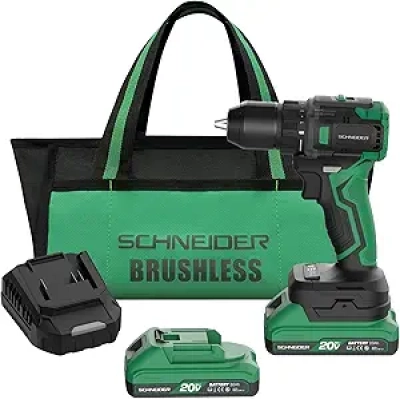 SCHNEIDER 20V MAX Brushless Cordless Drill Driver - 619 in-lbs Power
