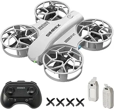 SIMREX Mini Drone for Kids & Beginners - RC Quadcopter with Altitude Hold & LED Lights