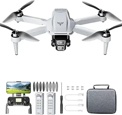 GPS Drone with Dual 4K UHD Cameras | No FAA Registration | 50-Min Flight