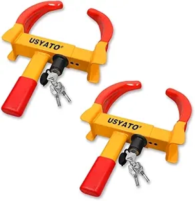 Universal Heavy Duty Wheel Lock Anti-Theft for Trailers, Cars & RVs