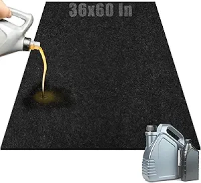 36" x 60" Oil Spill Mat for Garage Floor - Leak-Proof, Non-Slip, Washable