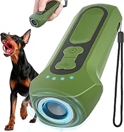 Ultrasonic Dog Bark Deterrent Device - 65FT Portable Anti-Barking Training Tool