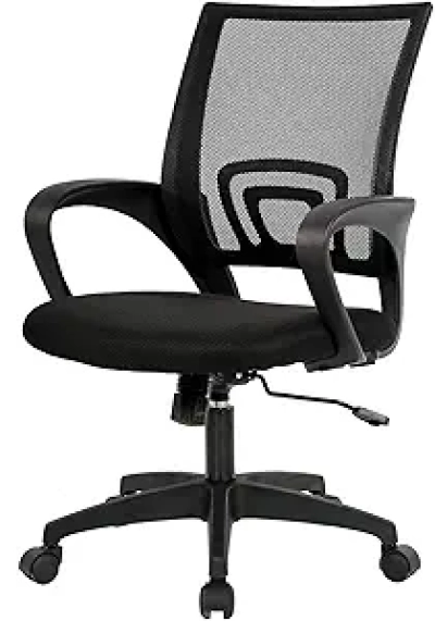 BestOffice Ergonomic Office Chair - Mid-Back Mesh Desk Chair with Lumbar Support