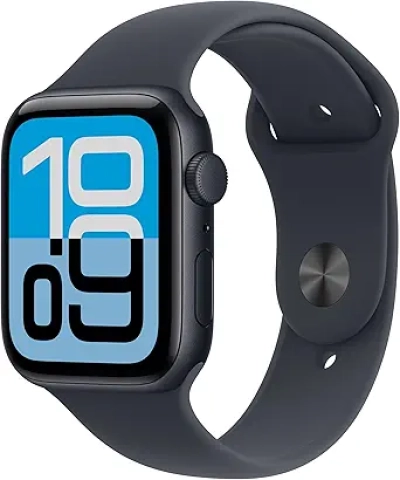 Apple Watch SE 3 GPS 44mm Smartwatch - Midnight Aluminum with Sport Band
