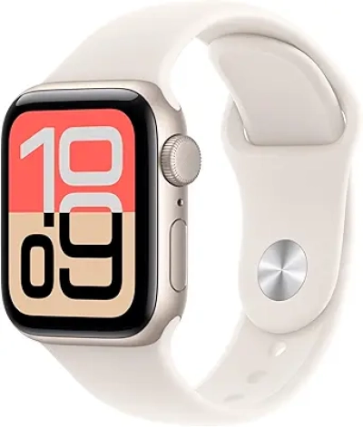 Apple Watch SE 3 GPS 40mm Smartwatch - Starlight Aluminum with Sport Band